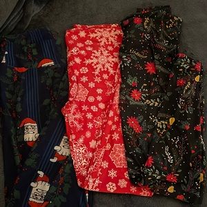 LuLaRoe OS Legging Christmas/Winter bundle